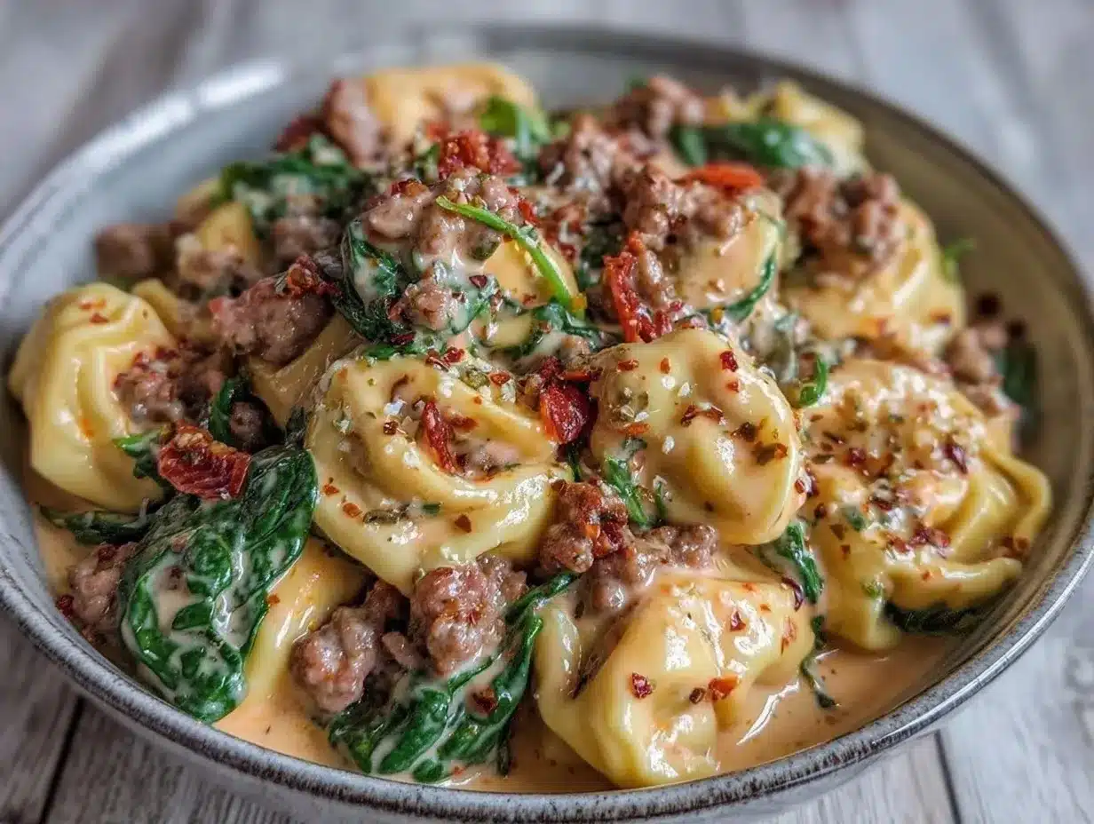Creamy Tortellini Soup: 25-Minute Easy 5pm Dinner 4 creamy tortellini soup preparation steps