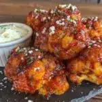 crispy buffalo cauliflower bites - featured image
