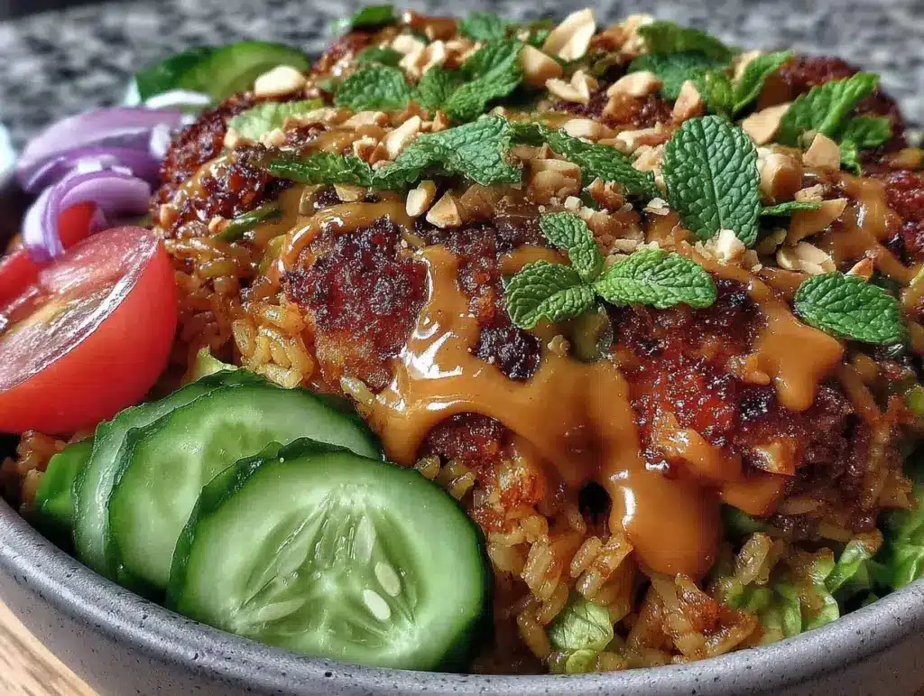 crispy rice salad - featured image