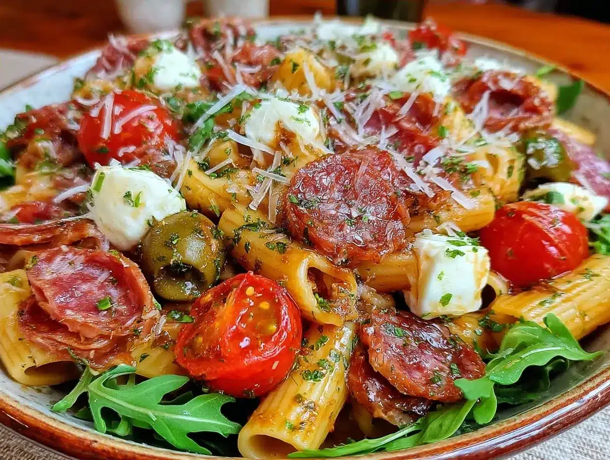 Easy Antipasto Pasta Salad: You Really Cant Mess This Up 4 Easy Antipasto Pasta Salad preparation steps