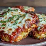 easy baked chicken parmesan - featured image