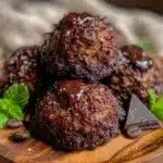 easy chocolate coconut macaroons - featured image