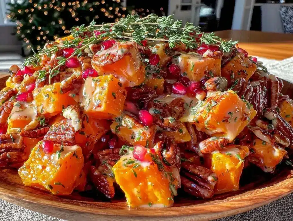 easy fall butternut squash and apple salad - featured image