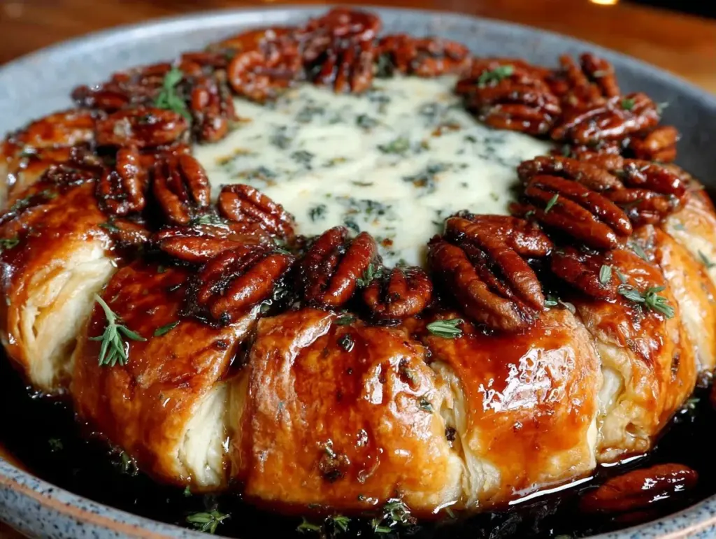 easy fall maple pecan brie - featured image