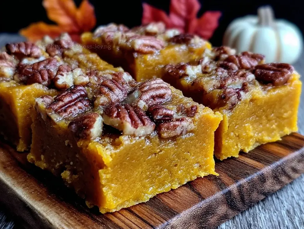 easy fall maple pumpkin fudge - featured image