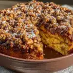 easy fall pumpkin coffee cake - featured image
