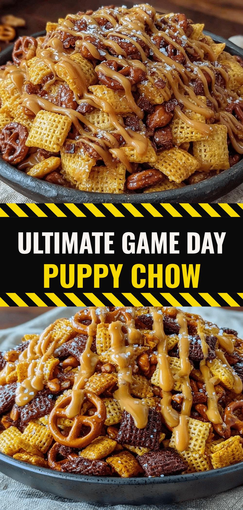 Easy Game Day Puppy Chow with Peanut Butter Drizzle: 5-Ingredient Self-Care Snack 5 easy game day puppy chow with peanut butter drizzle recipe
