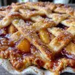 easy grandparents day peach pie - featured image