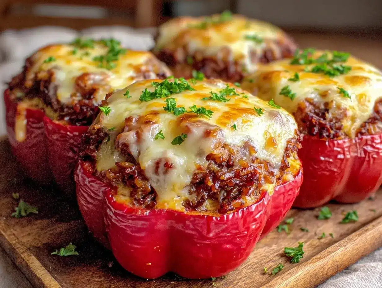Easy Ground Beef Stuffed Peppers: 5-Ingredient Protein Power 4 Easy Ground Beef Stuffed Peppers preparation steps