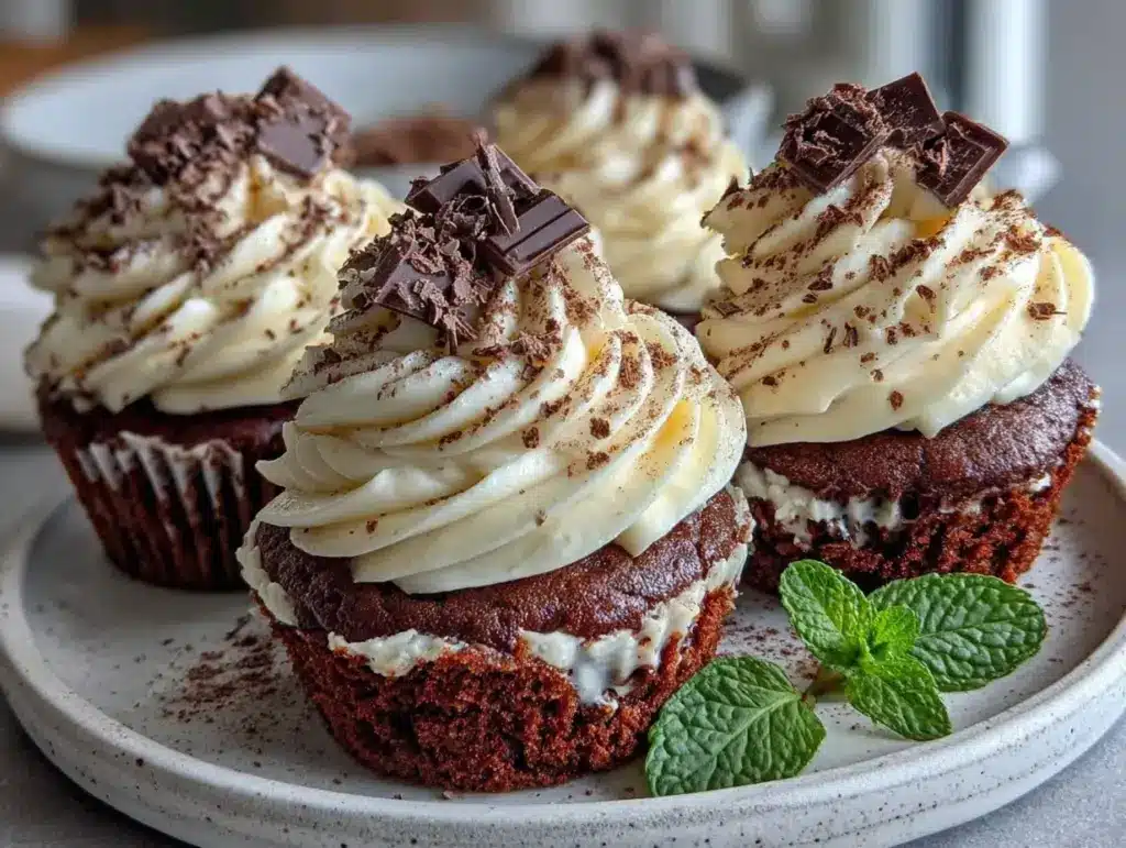 easy homemade chocolate cupcakes with buttercream - featured image