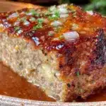 easy meatloaf with brown gravy - featured image