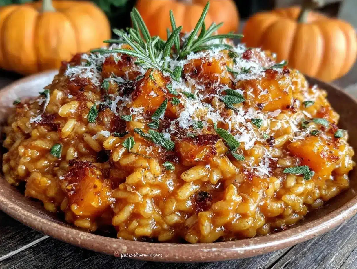 easy pumpkin sage risotto preparation steps