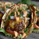 Easy Smash Burger Tacos - featured image