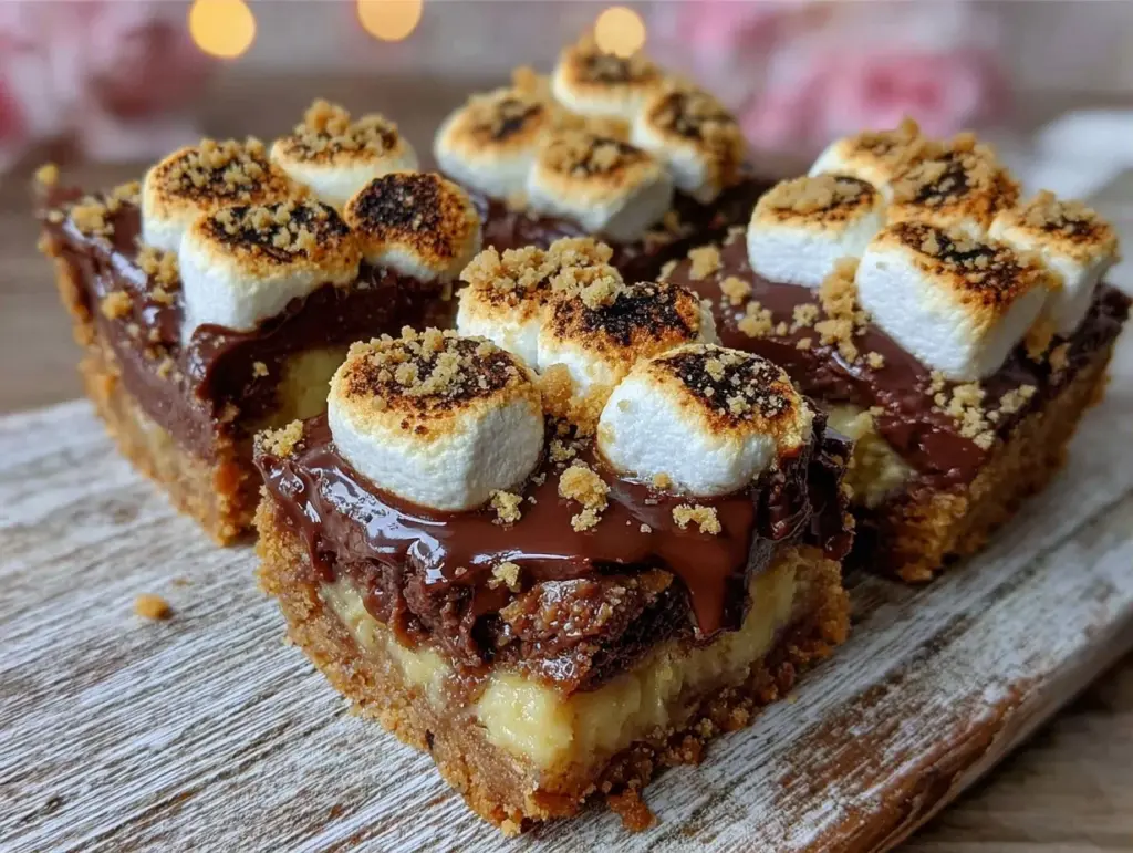 easy smores bars - featured image