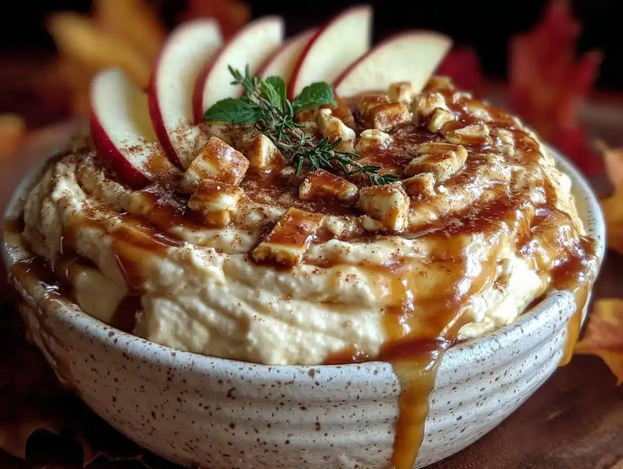 Fall Caramel Apple Cheesecake Dip: Smoked Sweet Treat 4 fall caramel apple cheesecake dip preparation steps