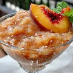 frozen peach bellini slush - featured image