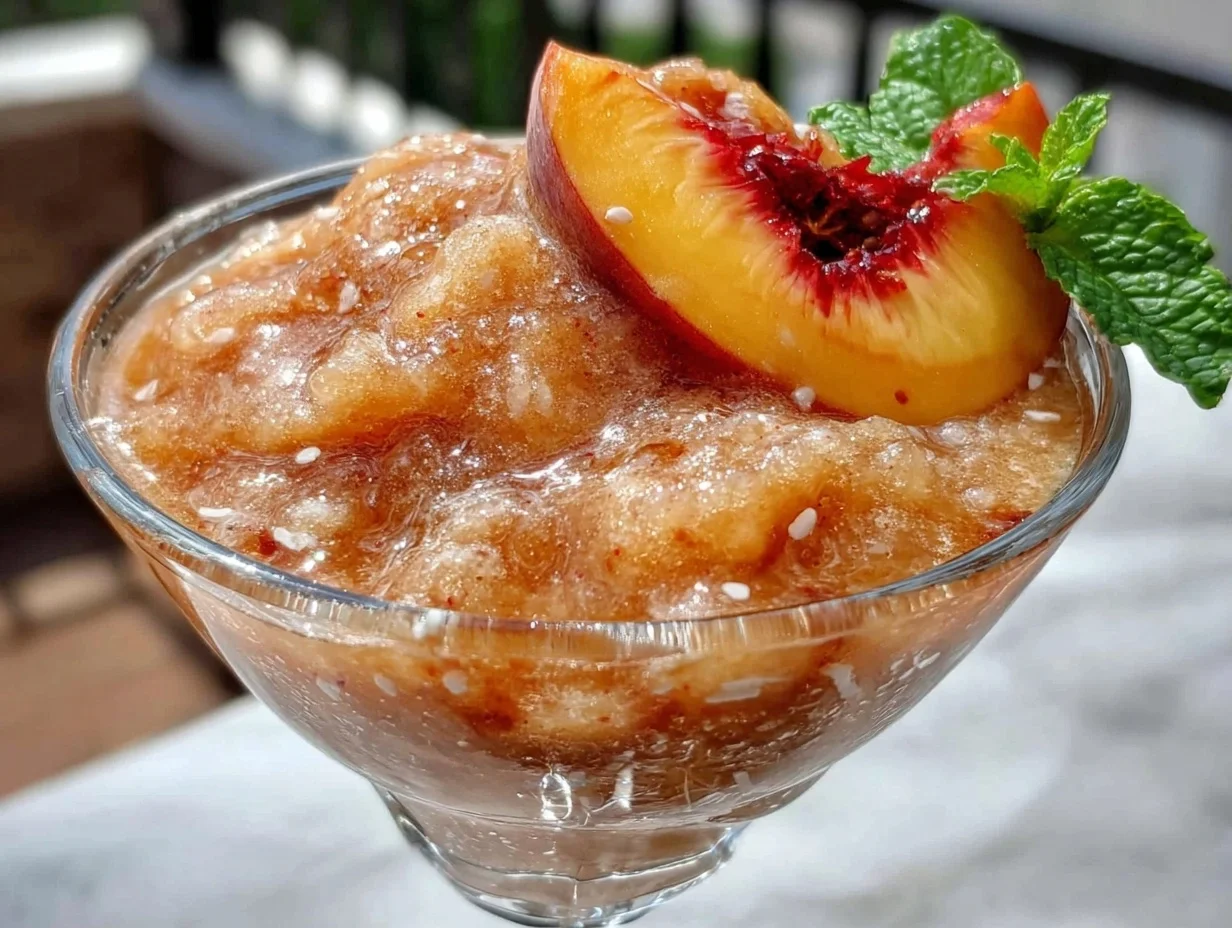 Home 7 frozen peach bellini slush - featured image