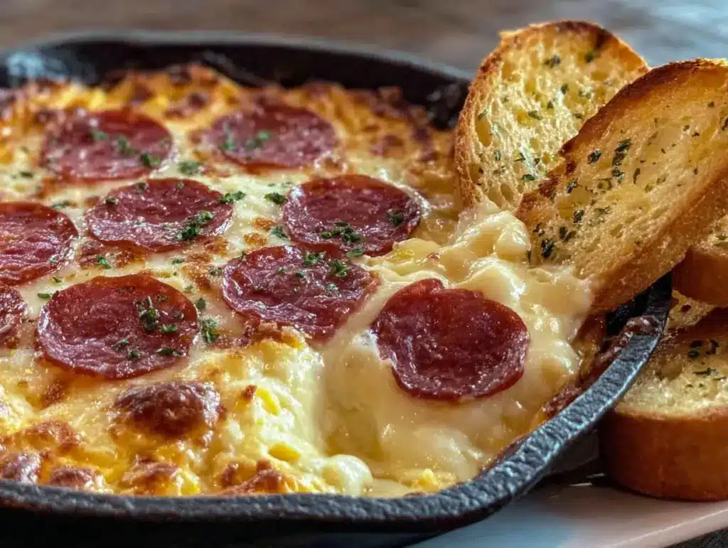 Game Day Pepperoni Pizza Dip - featured image