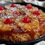 grilled pineapple upside-down cake - featured image