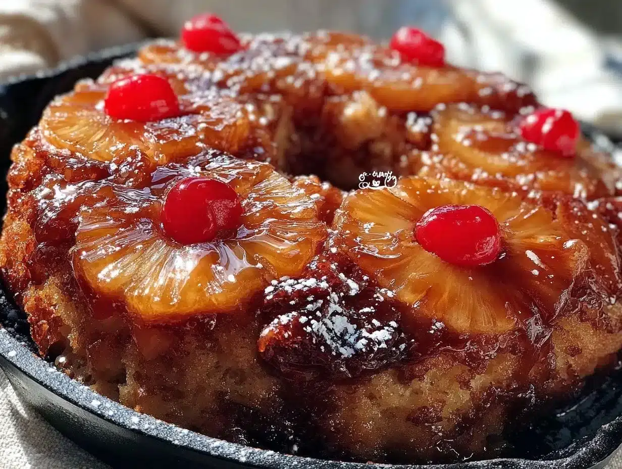Grilled Pineapple Upside-Down Cake: 5pm Dinner Solved 4 grilled pineapple upside-down cake preparation steps