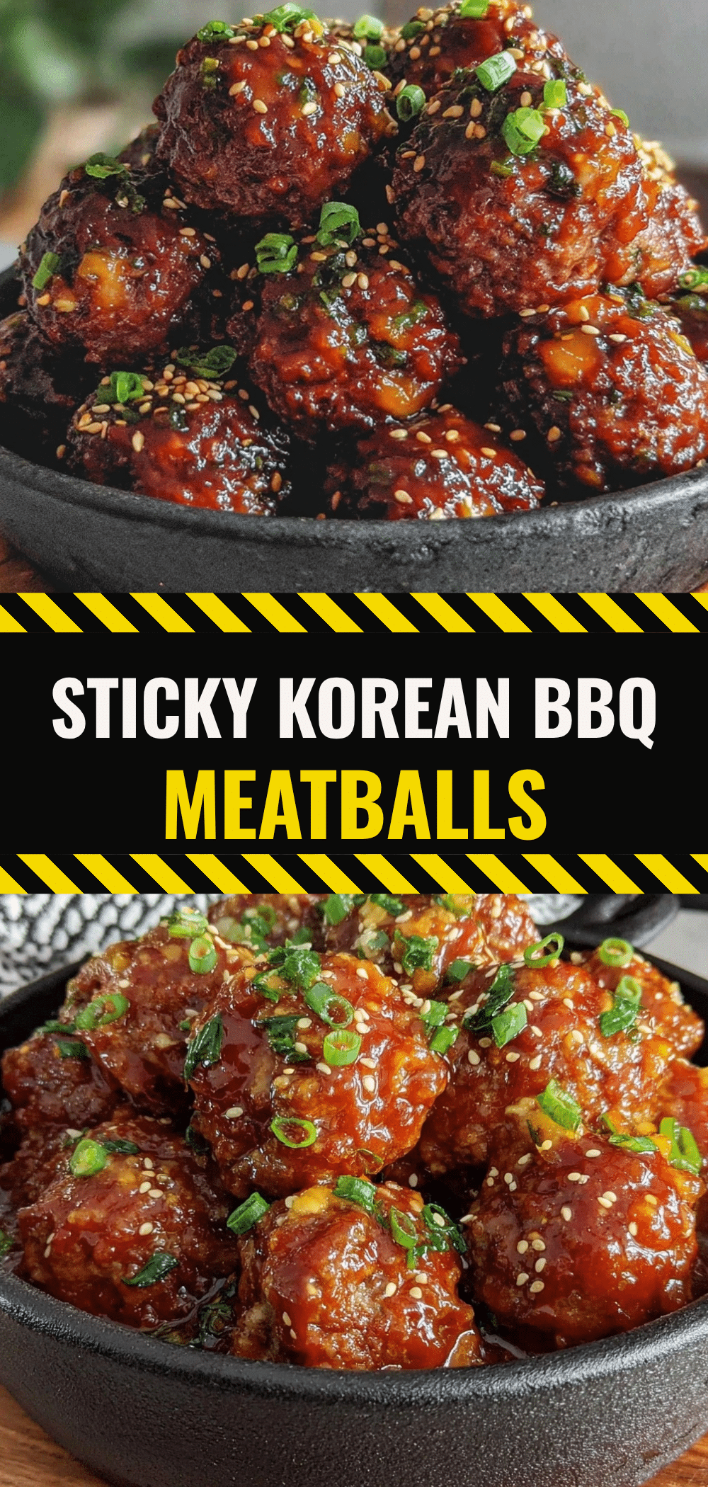 Football Sunday Sticky Korean BBQ Meatballs: Meal Prep 4x 5 Korean BBQ Meatballs recipe