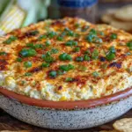 labor day cheesy grilled corn dip - featured image