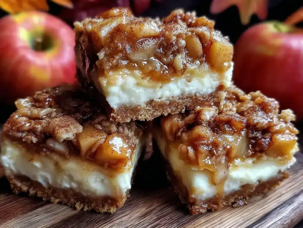 Make-Ahead Fall Apple Cheesecake Bars - featured image