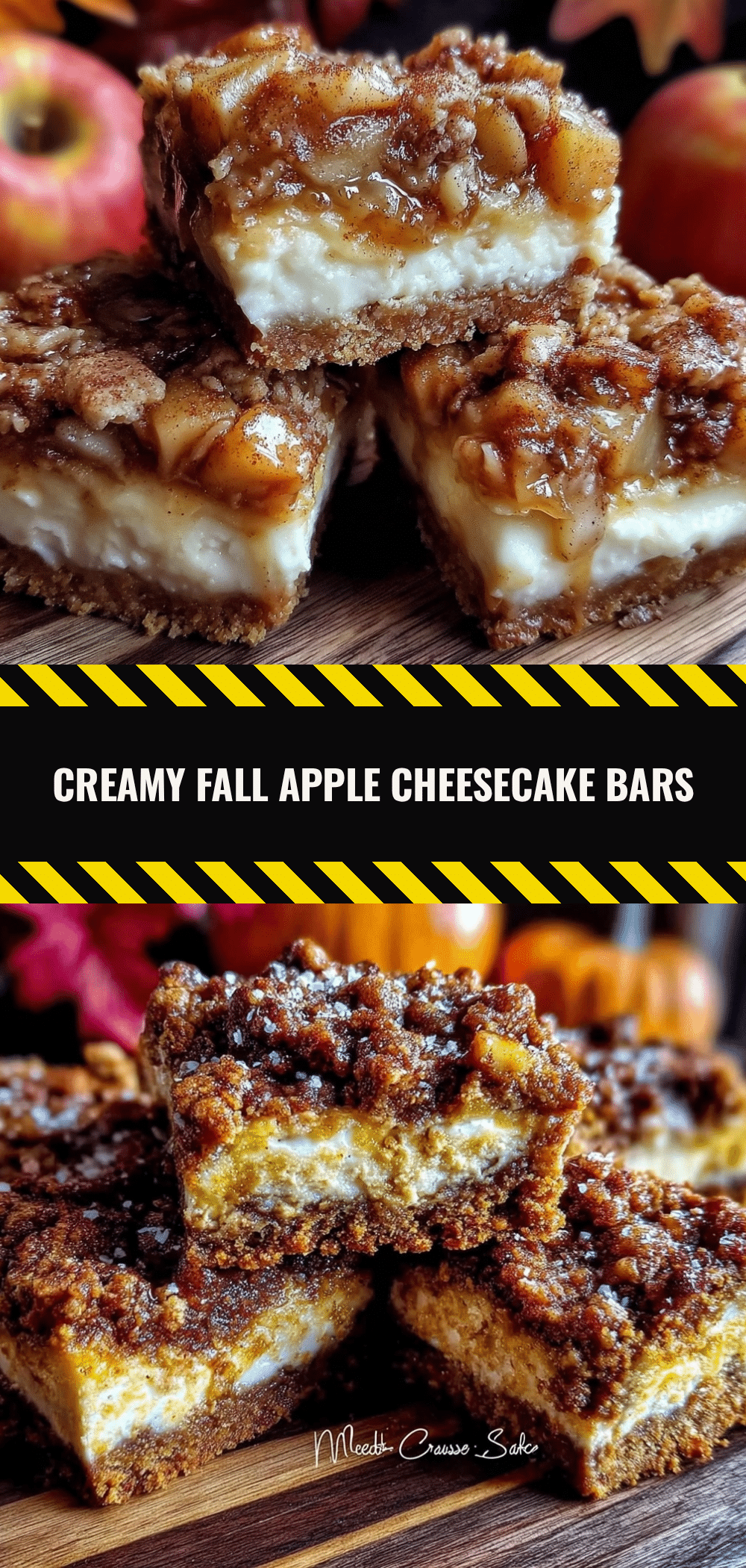 Make-Ahead Fall Apple Cheesecake Bars: 5 Easy Make-Ahead Desserts 5 Make-Ahead Fall Apple Cheesecake Bars recipe