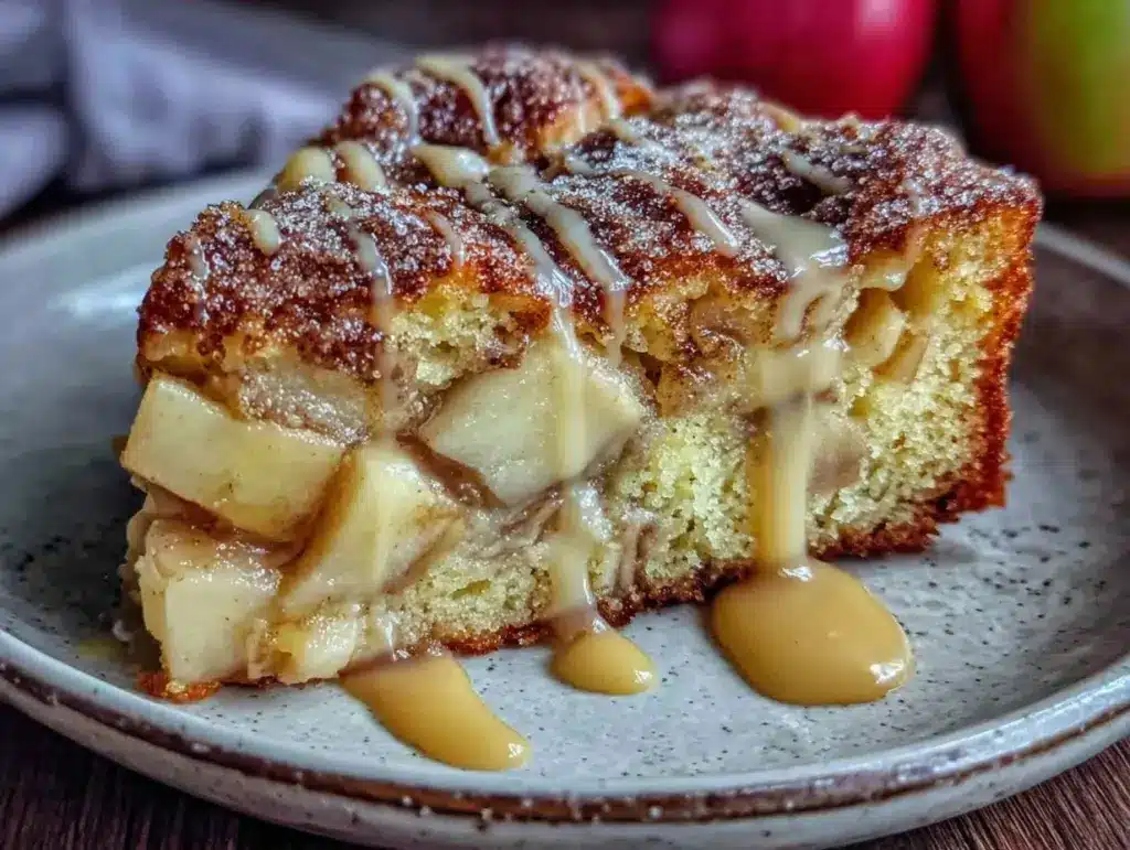 moist homemade apple cinnamon cake - featured image