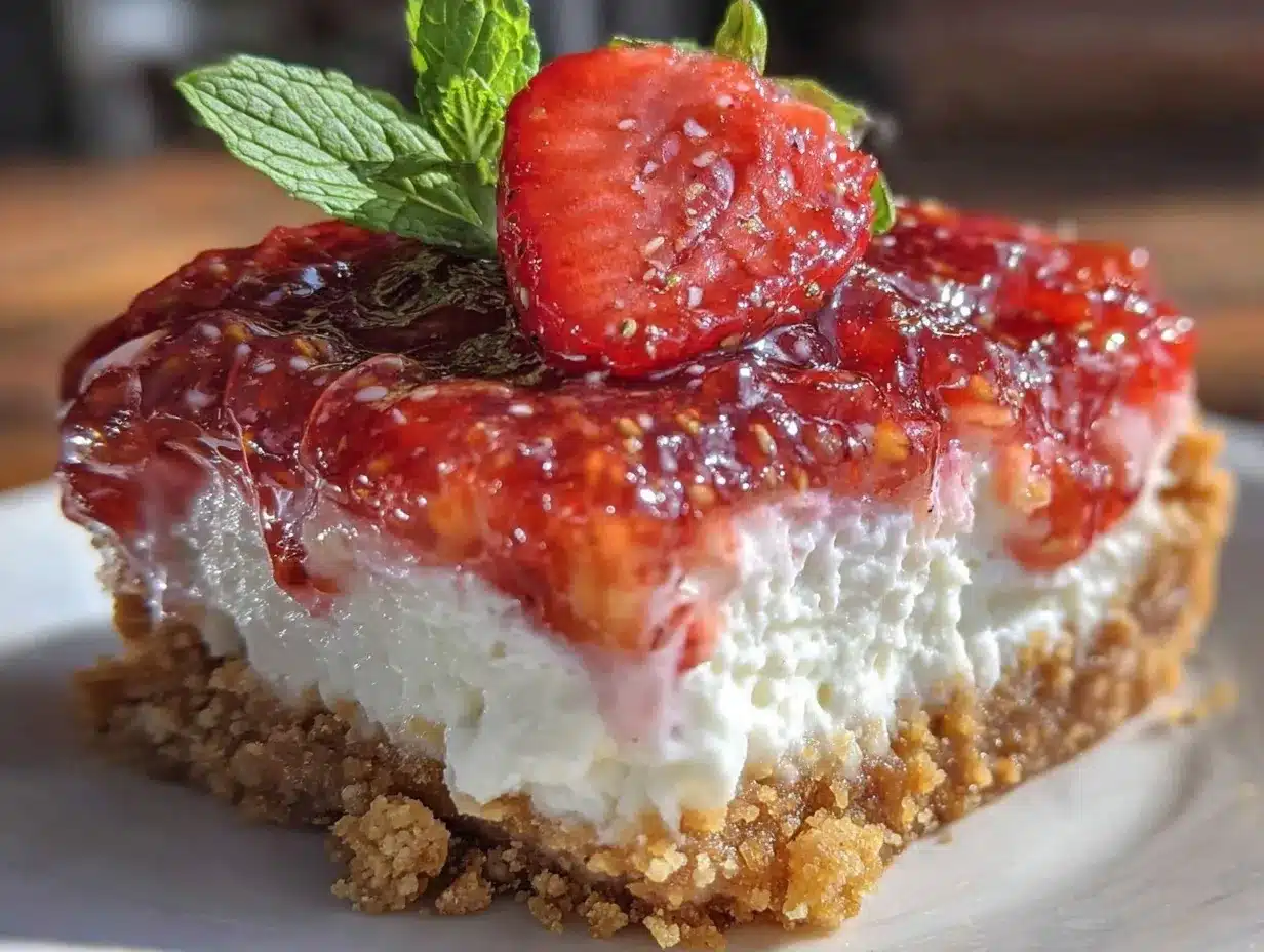 No-Bake Strawberry Cheesecake Bars: 5pm Dinner Solved 4 no-bake strawberry cheesecake bars preparation steps