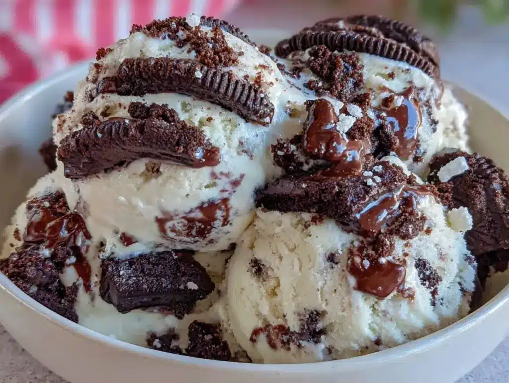 no churn cookies and cream ice cream - featured image