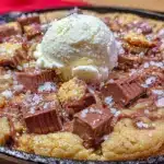 peanut butter cookie skillet - featured image