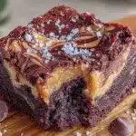 peanut butter swirl brownies - featured image