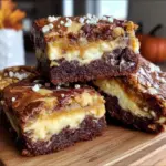 pumpkin cheesecake brownies - featured image