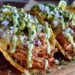 salsa chicken tacos - featured image