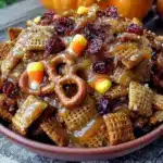 Seasonal Fall Chex Mix with Caramel Drizzle - featured image