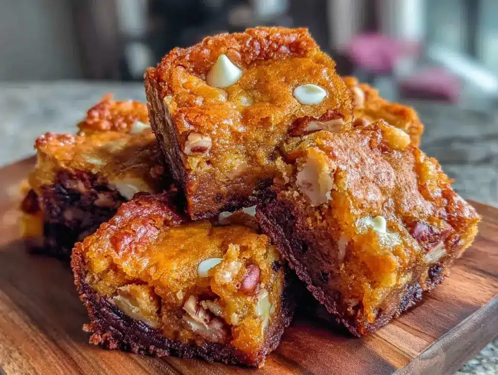 small batch brown butter blondies - featured image