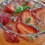 sparkling strawberry basil lemonade - featured image