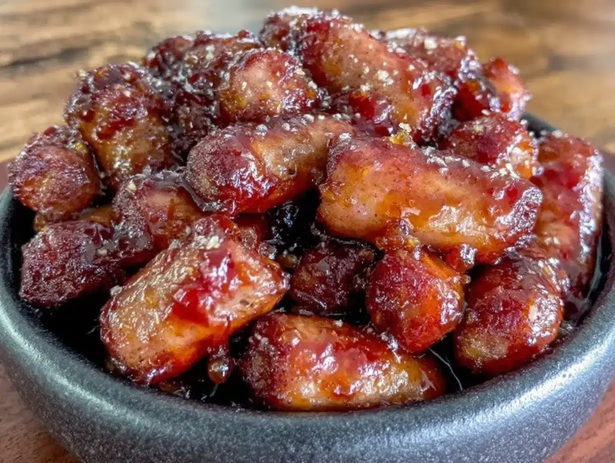 Sticky Honey BBQ Little Smokies: 3-Ingredient Game Day Snack 4 Sticky Honey BBQ Little Smokies preparation steps