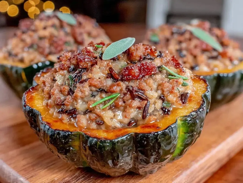 stuffed acorn squash - featured image