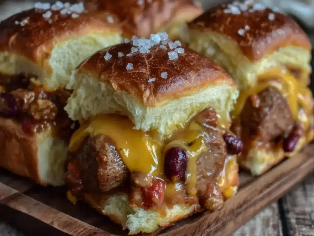 Tailgate Chili Cheese Dog Sliders - featured image